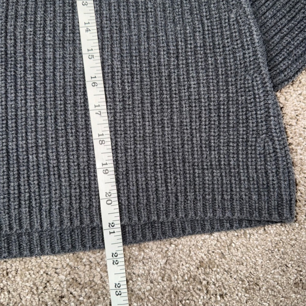 Quince Women's Ribbed Crewneck Sweater in Charcoal Gray - Picture 5 of 6